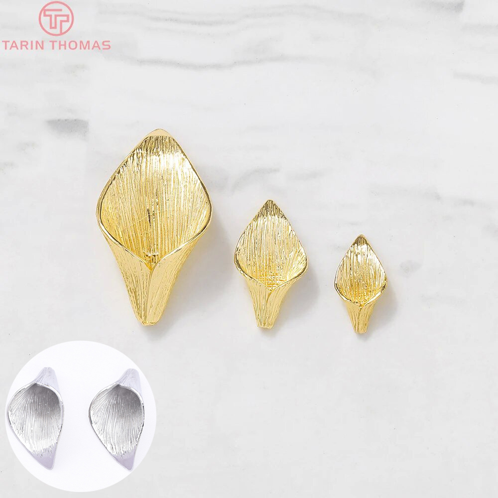 Supply Florist - (3603)6PCS 8x14MM 10x19MM 24K Color Oro