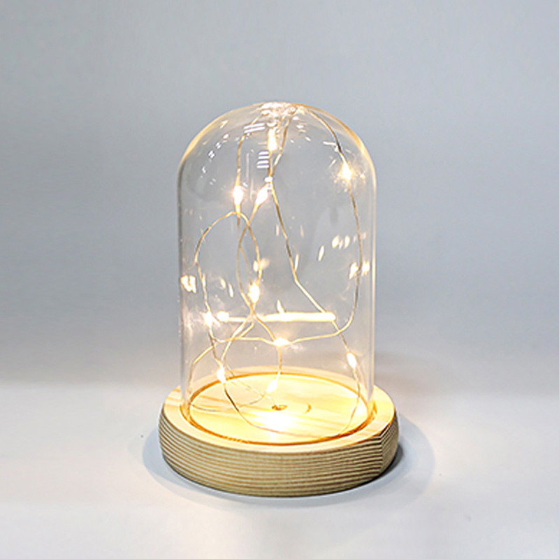 Florist Supply Vases - Base in legno con cupola di